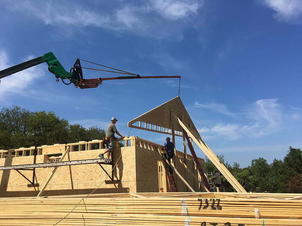 New Retreat Center construction progress.